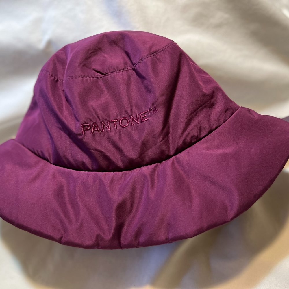 Forever 21 Bucket Puffer Hat Eggplant Color One Size  by Pantone